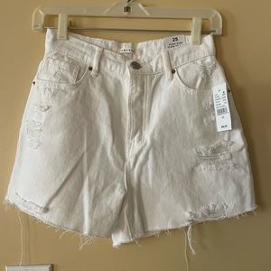 Pacsun white shorts denim